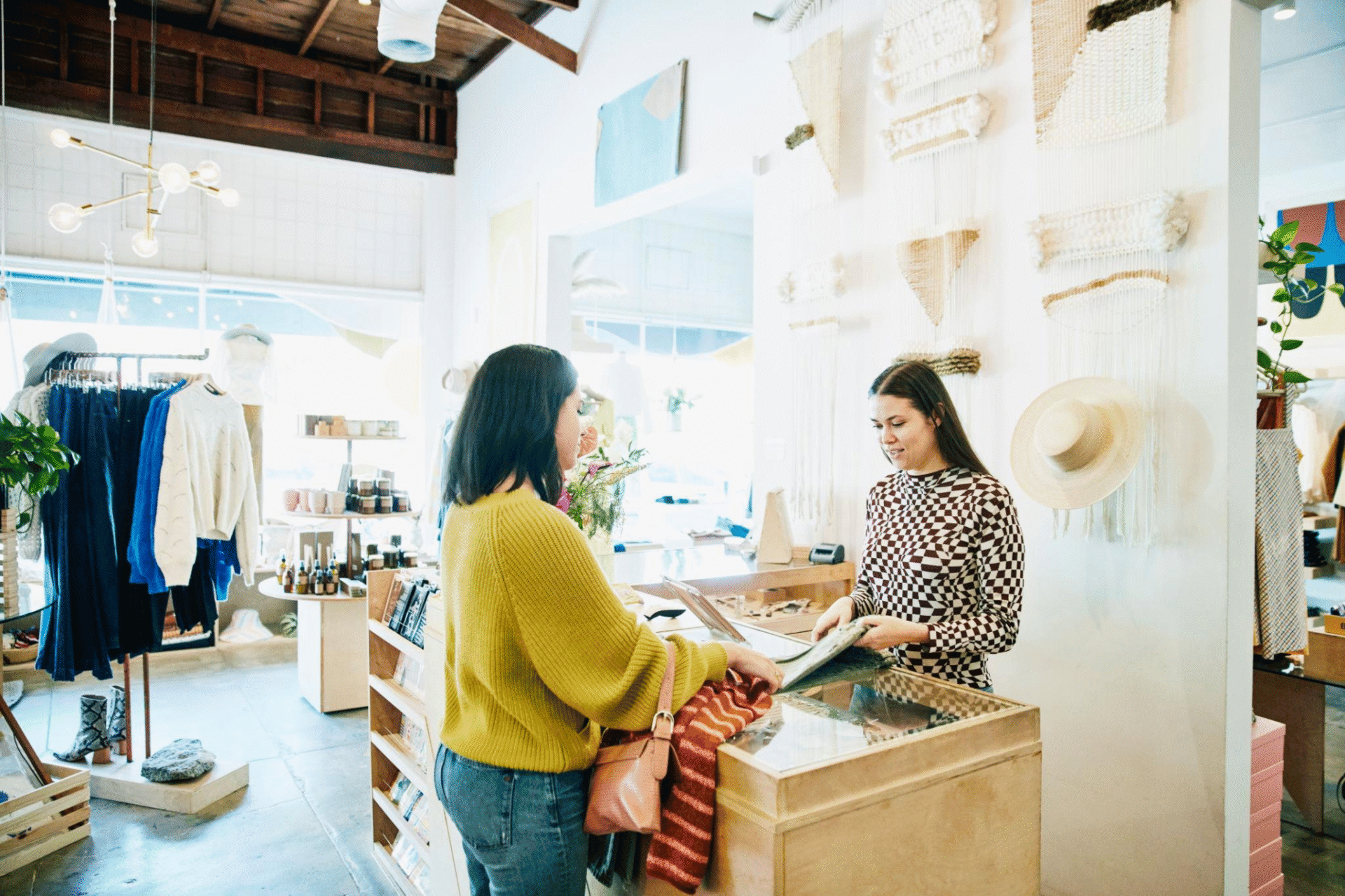 Boutique de proximité avec interaction client